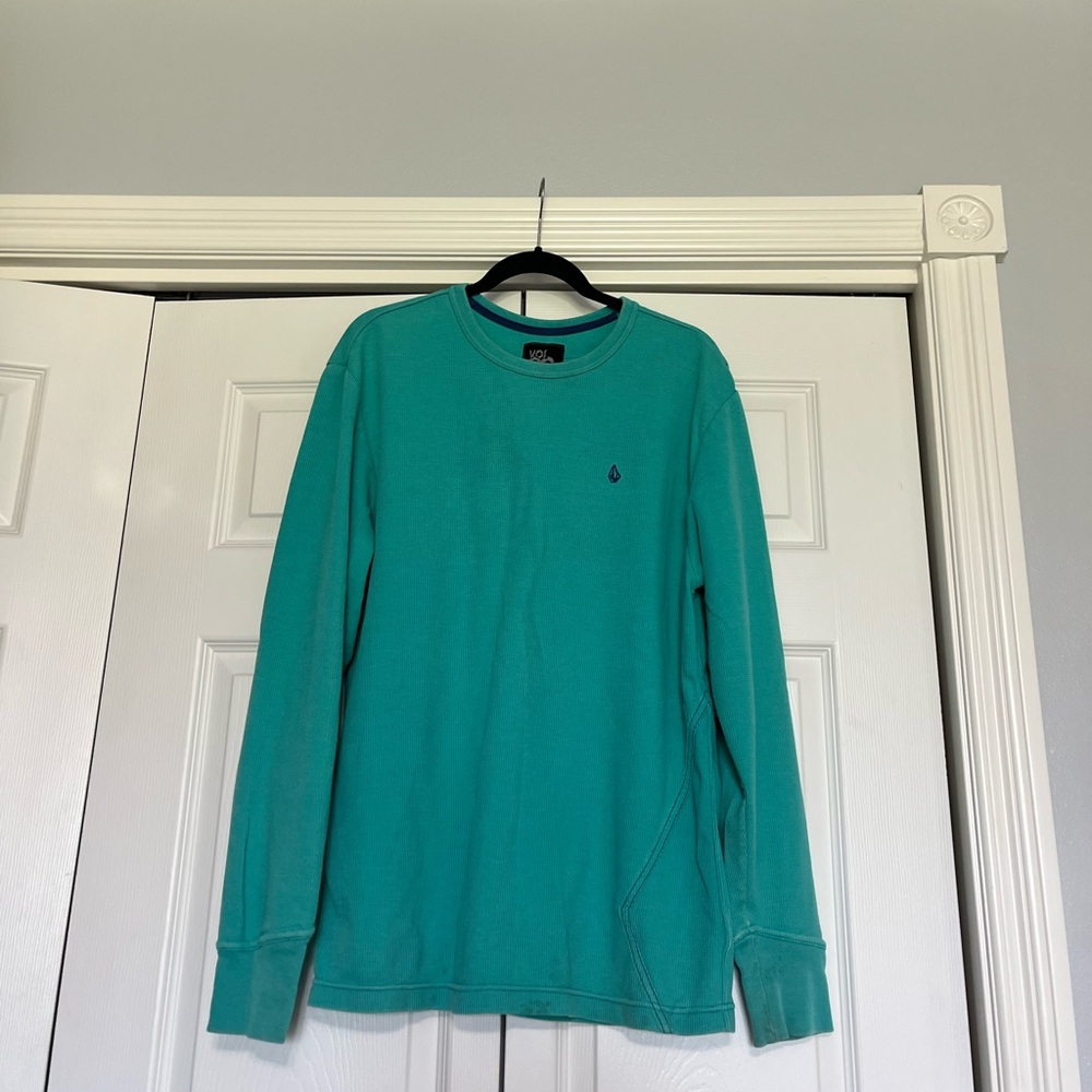 Volcom Men's Teal Long Sleeve Tee